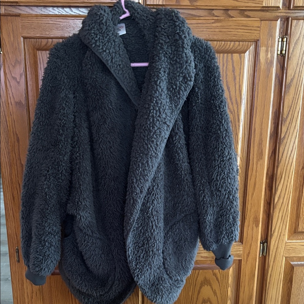 Cozy Black Teddy Jacket